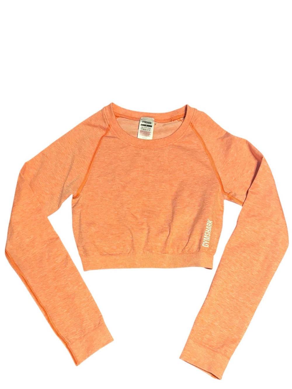 Gymshark Orange Long Sleeve Crop Top
